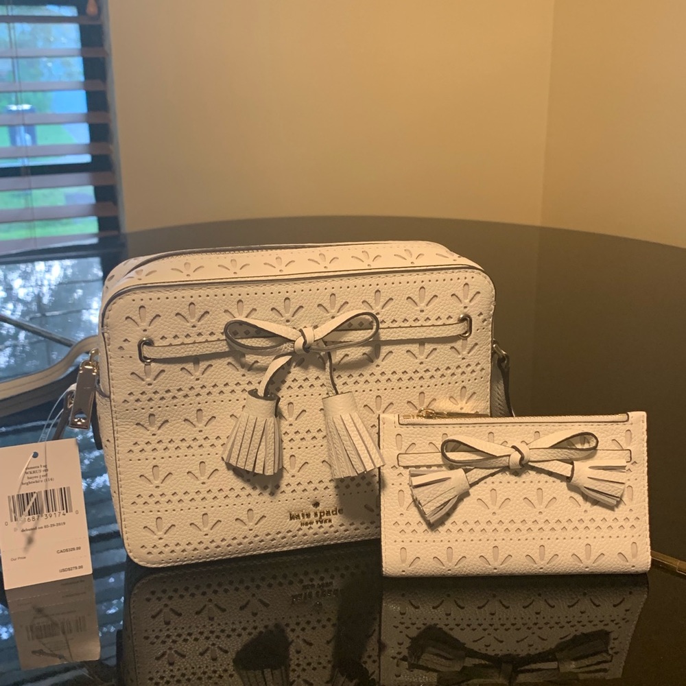 Kate Spade cross body bag and wallet set